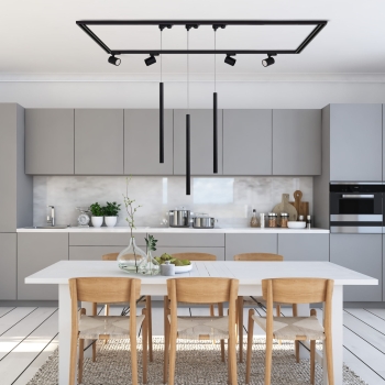 LUNGO 1F fekete 1x5W G9 függesztett lámpa Light Prestige