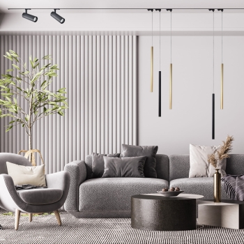 LUNGO 3F fekete 1x5W G9 függesztett lámpa Light Prestige