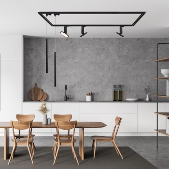 LUNGO 1F fekete 1x5W G9 függesztett lámpa Light Prestige