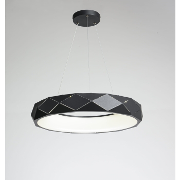 REUS függőlámpa fekete 1x36W LED fény Prestige