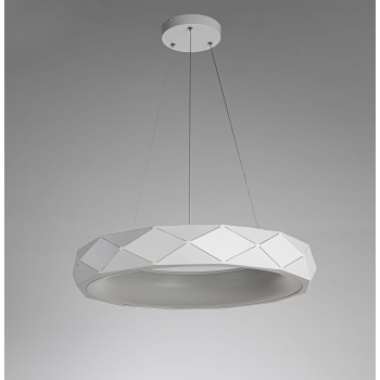 REUS függőlámpa fehér 1x36W LED fény Prestige