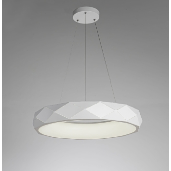 REUS függőlámpa fehér 1x36W LED fény Prestige