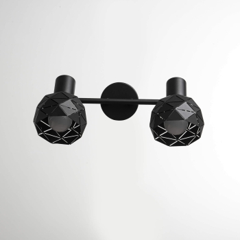 REUS mennyezeti lámpa fekete 2x40W E14 Light Prestige