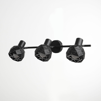 REUS mennyezeti lámpa fekete 3x40W E14 Light Prestige
