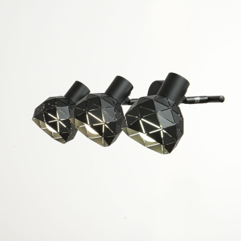 REUS mennyezeti lámpa fekete 3x40W E14 Light Prestige