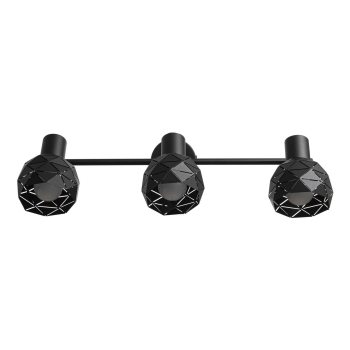 REUS mennyezeti lámpa fekete 3x40W E14 Light Prestige