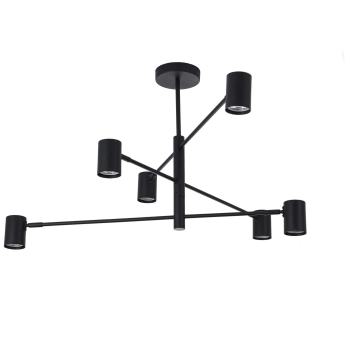 SNOW fekete 6x50W GU10 mennyezeti lámpa Light Prestige
