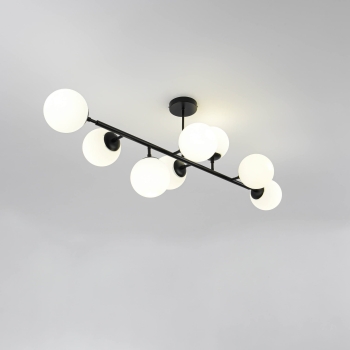 DORADO fekete 8x40W E14 függesztéklámpa Light Prestige