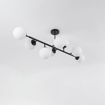 DORADO fekete 8x40W E14 függesztéklámpa Light Prestige