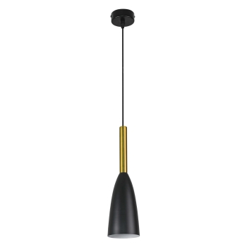 SOLIN függőlámpa fekete-arany 1x60W E27 Light Prestige fény