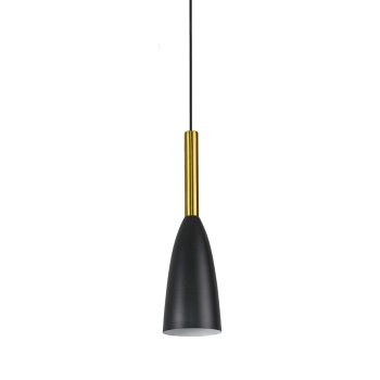 SOLIN függőlámpa fekete-arany 1x60W E27 Light Prestige fény