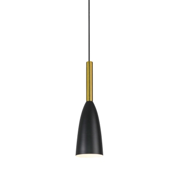 SOLIN függőlámpa fekete-arany 1x60W E27 Light Prestige fény