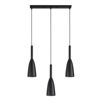 SOLIN függőlámpa fekete 3x60W E27 Light Prestige fekete fény