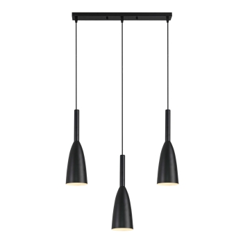 SOLIN függőlámpa fekete 3x60W E27 Light Prestige fekete fény