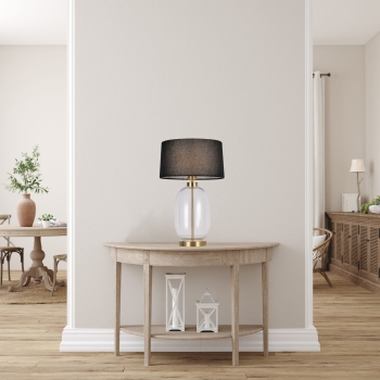 AMUR átlátszó 1x60W E27 asztali lámpa Light Prestige