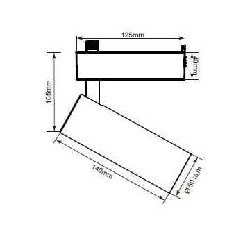 ARIES S spotlámpa sínrendszerhez 1F fekete LED Light Prestige