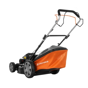 Motoros fűnyíró, 4 az 1-ben, 51 cm, 4,5 LE, 65 literes fűgyűjtő doboz, acél ház