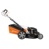 Motoros fűnyíró, 4 az 1-ben, 51 cm, 4,8 LE, 65 literes fűgyűjtő, Honda motor, acél ház, motoros fűnyírógép.
