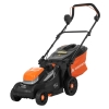 Akkus fűnyíró 2x20 V, 2x2,5 Ah, 34 cm, 35 literes fűgyűjtő tartály